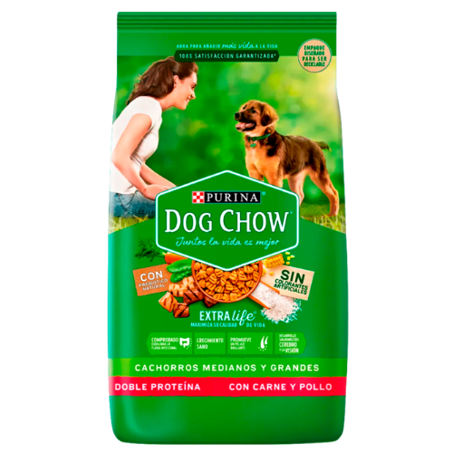 Dog Chow Cachorros Mediano & Grandes - mi huella